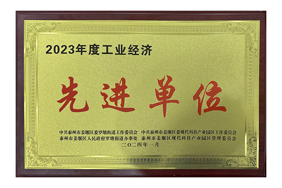 2023年度工業(yè)經濟先進單位